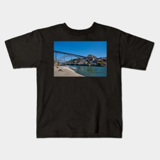 Dom Luís I Bridge, Porto by day Kids T-Shirt